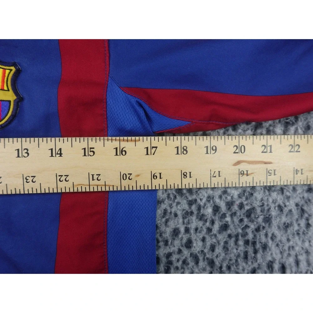 Nike FC Barcelona Jersey Youth Large Blue Red Good Ronaldinho 10 2005-06 T90